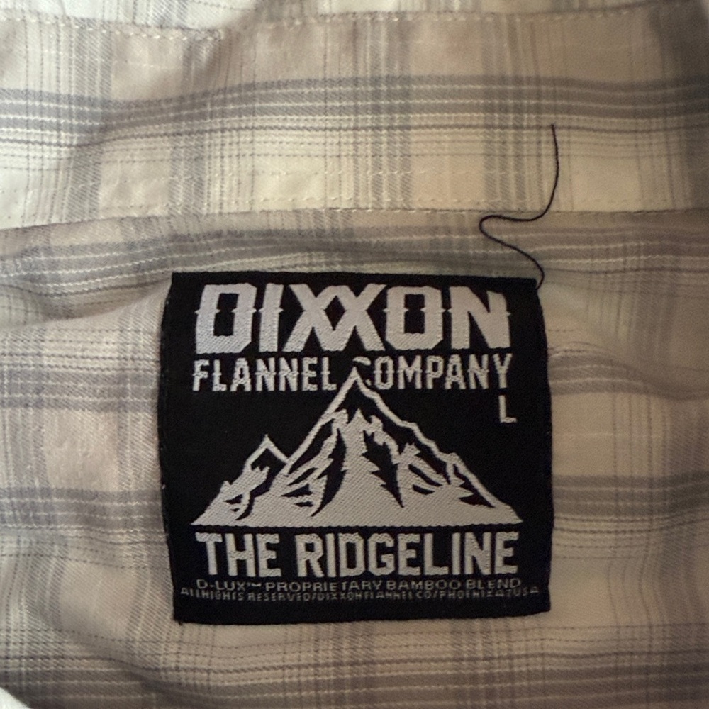 DIXXON Men's Flannel Bag - White and Gray